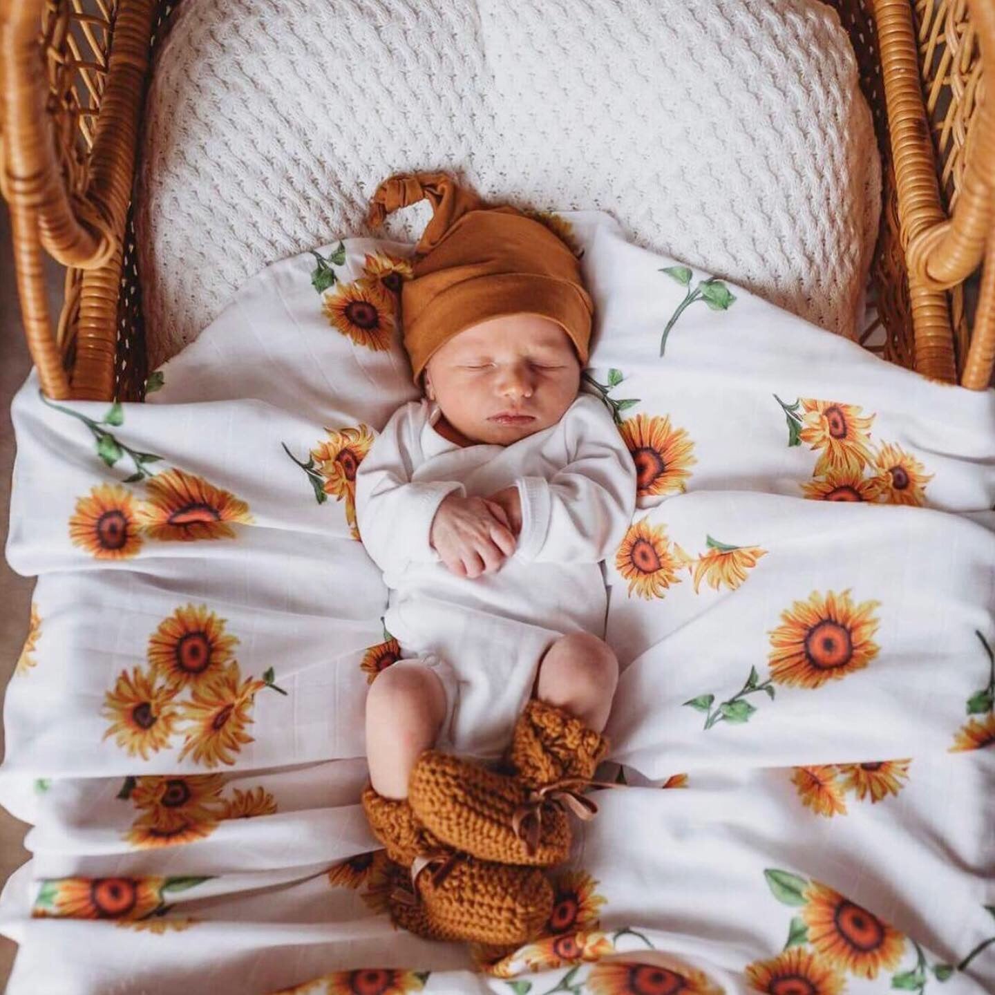 Sunflower | Organic Muslin Wrap