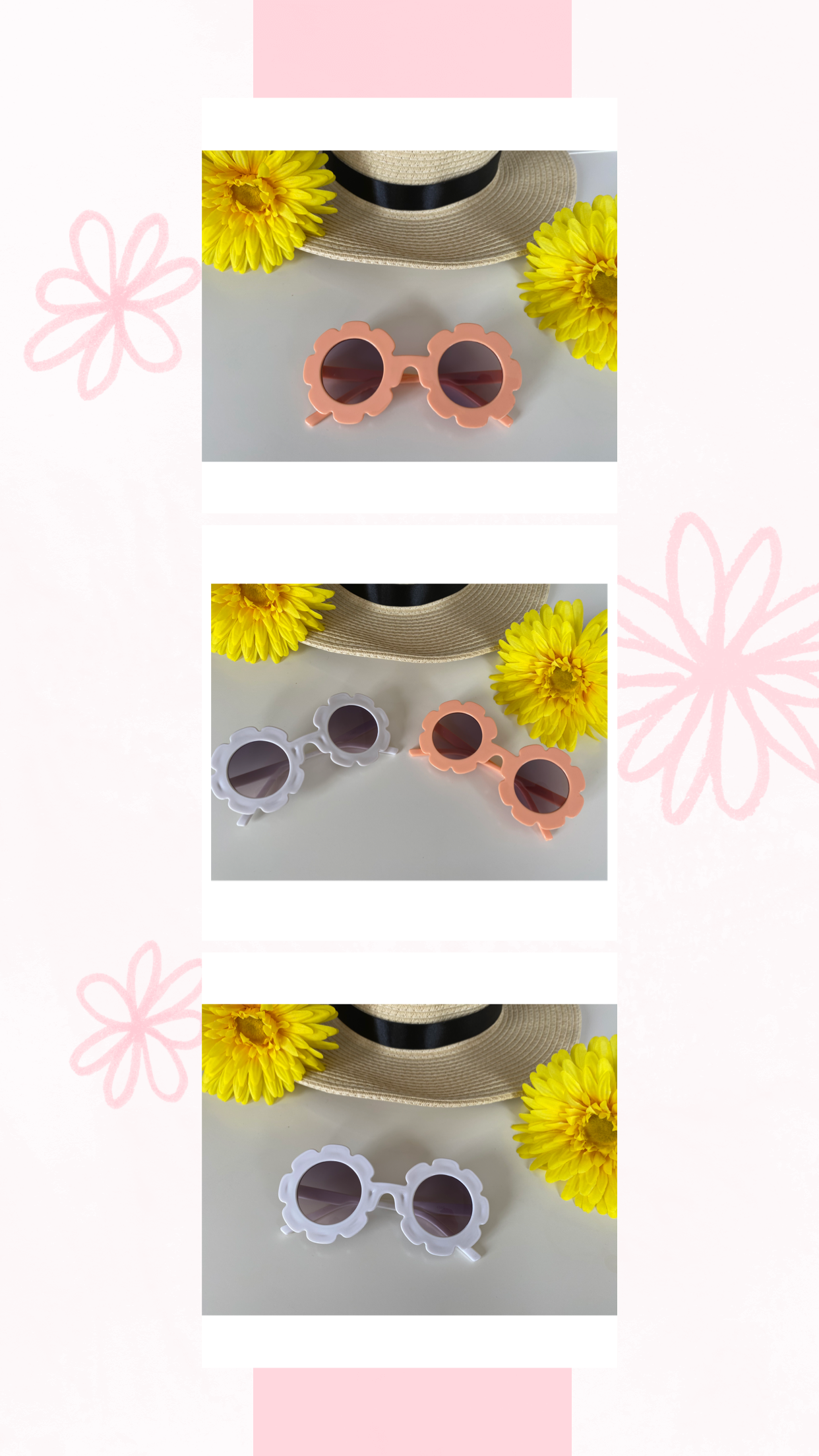 Sunglasses | White Flower