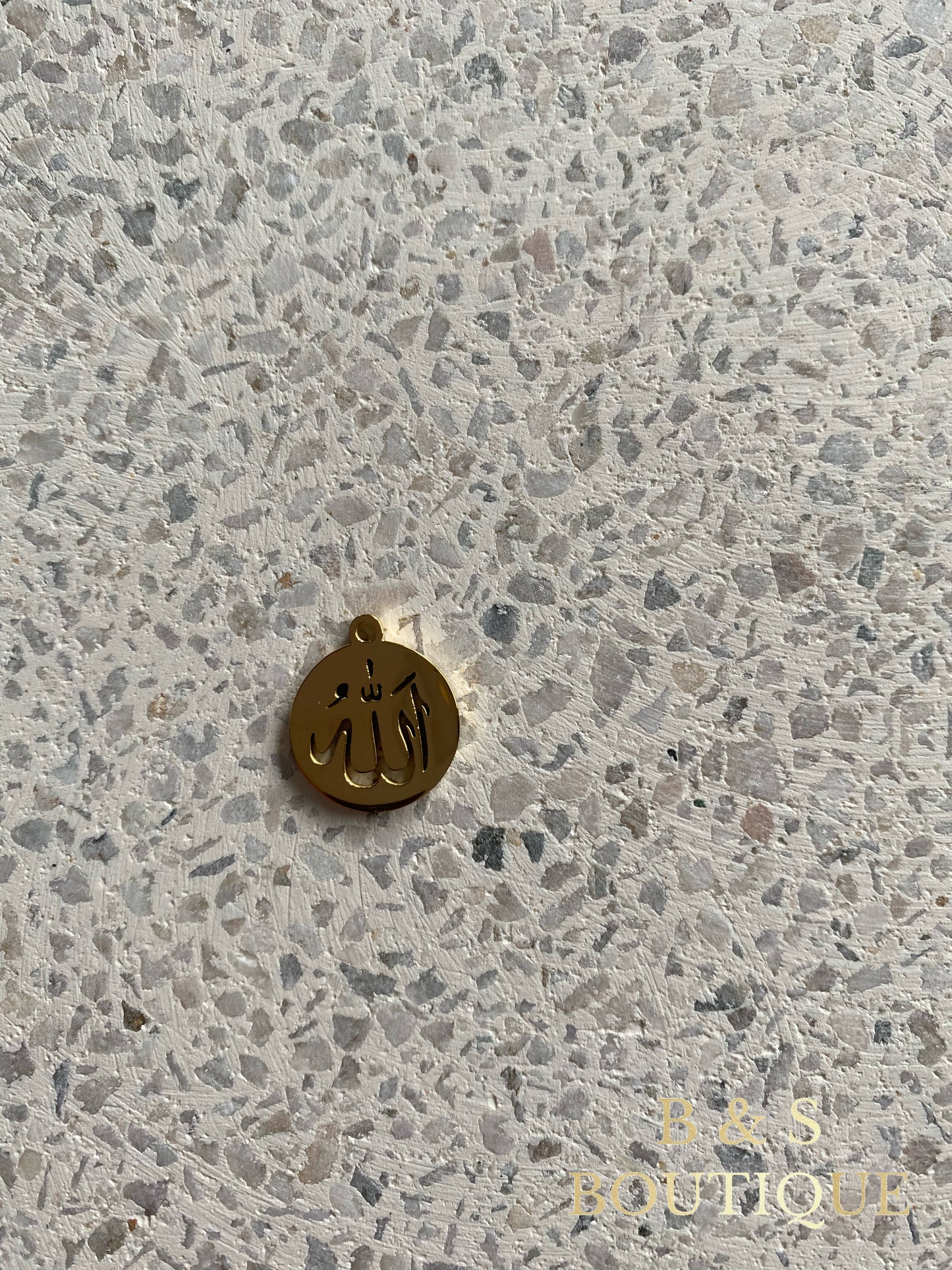 Gold / Silver Allah Charm