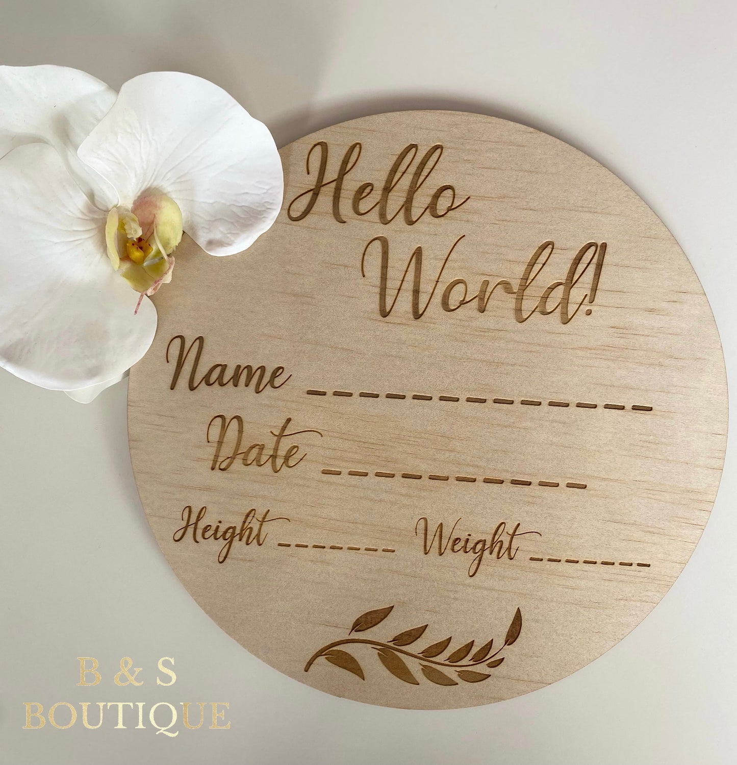 Hello World Plaque