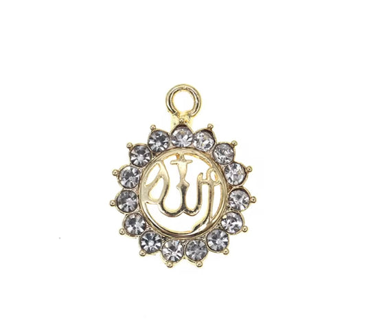 White diamond Islamic Charm