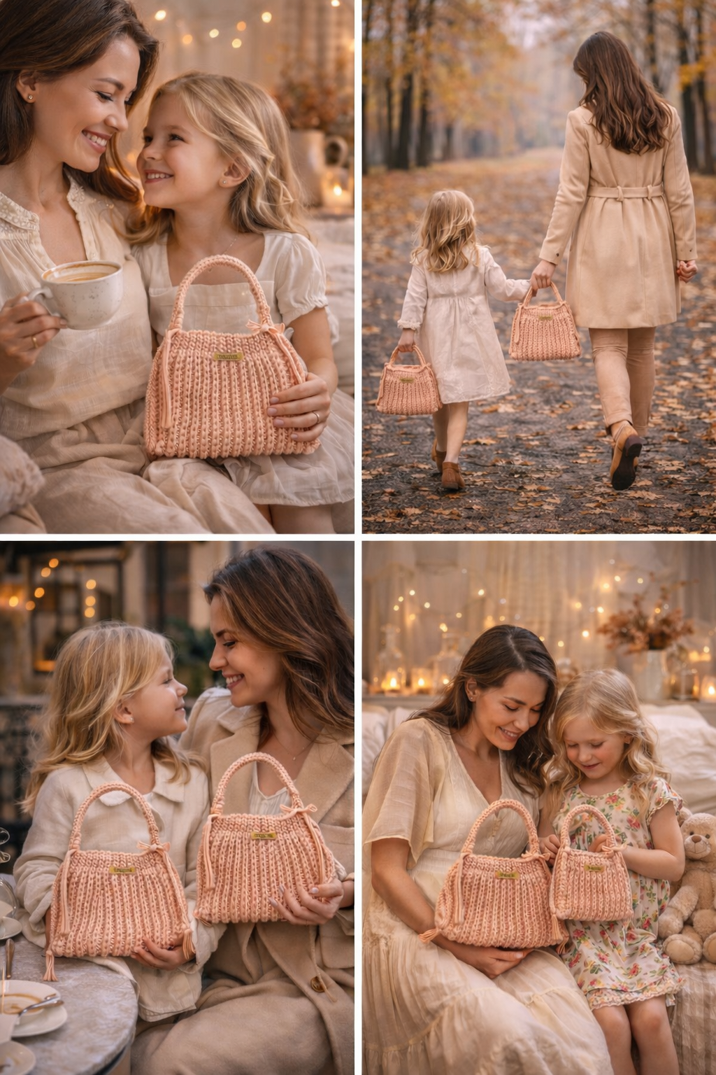 Mama & Mini in Peach