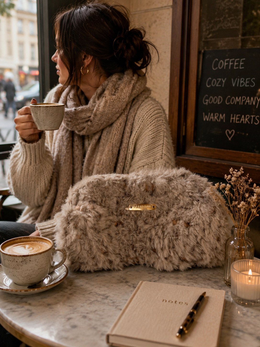 🤎 Fluffy Teddy Crochet Bag