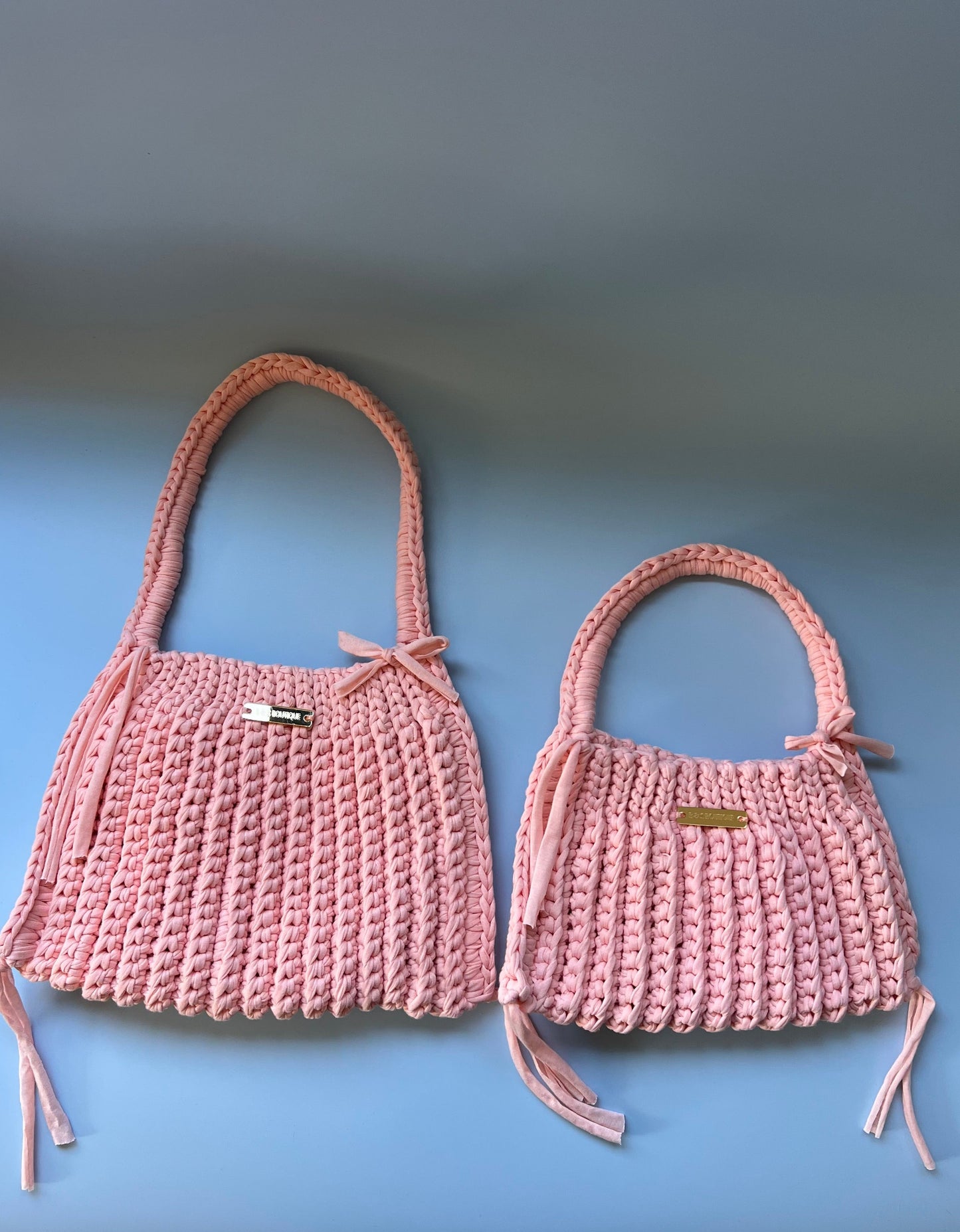 Mama & Mini in Peach