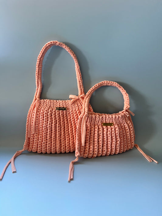Mama & Mini in Peach