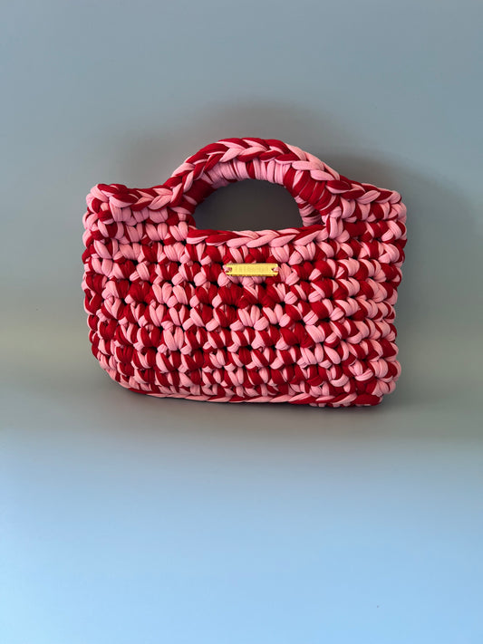 Selene HandBag - Raspberry Cream