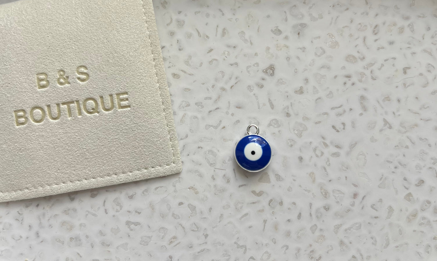 Silver Evil Eye Charm