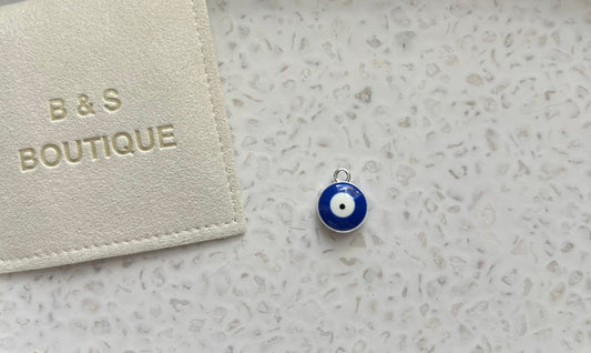 Silver Evil Eye Charm