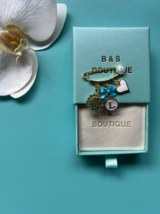 Light Blue Islamic Pin