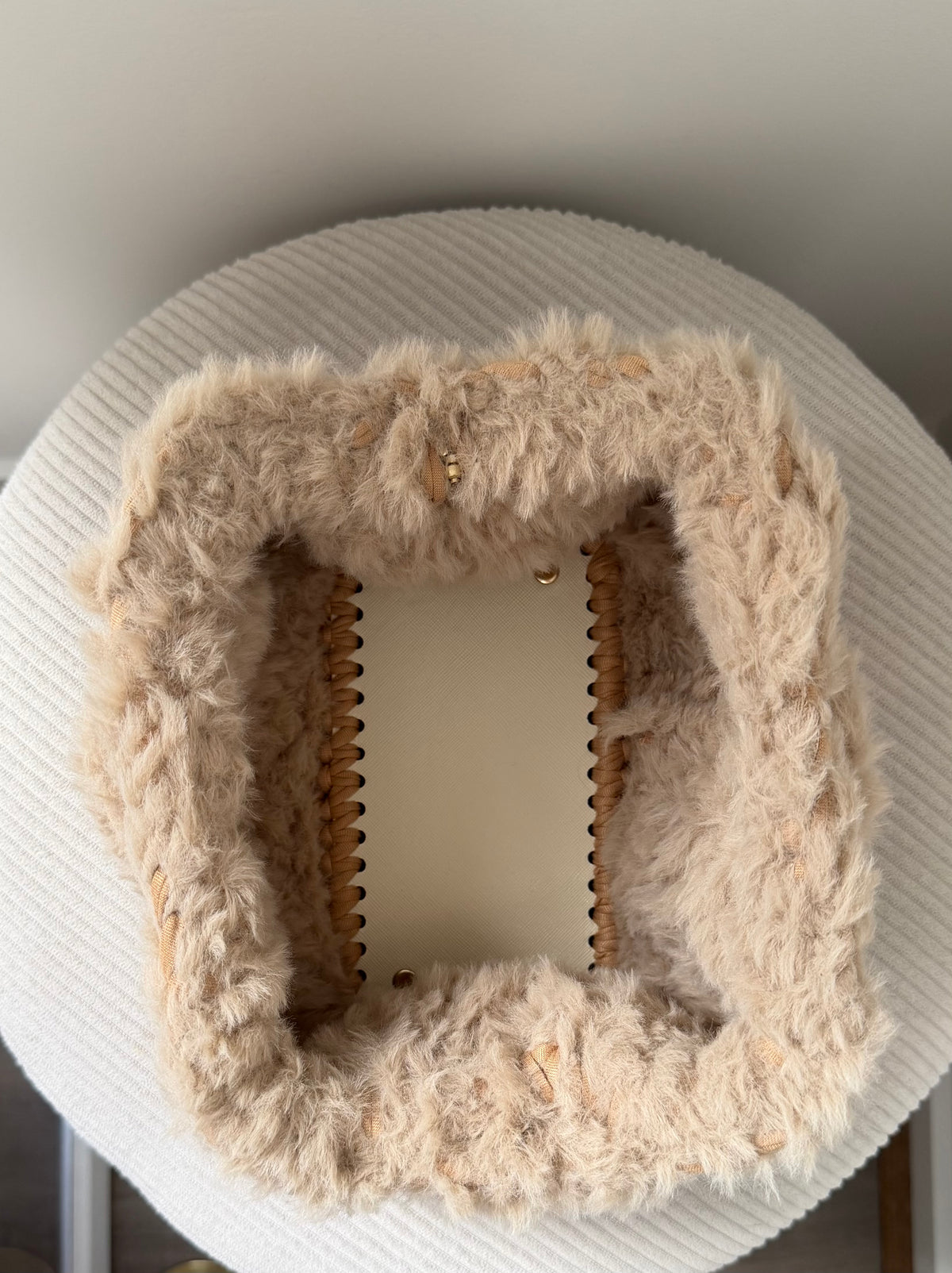 🤎 Fluffy Teddy Crochet Bag