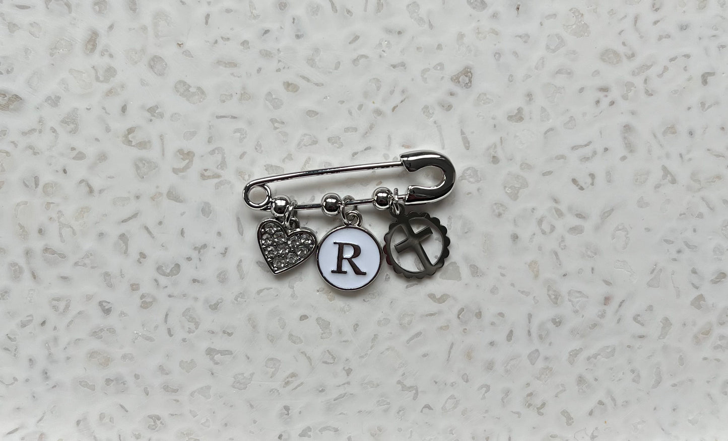 Silver Cross Pin