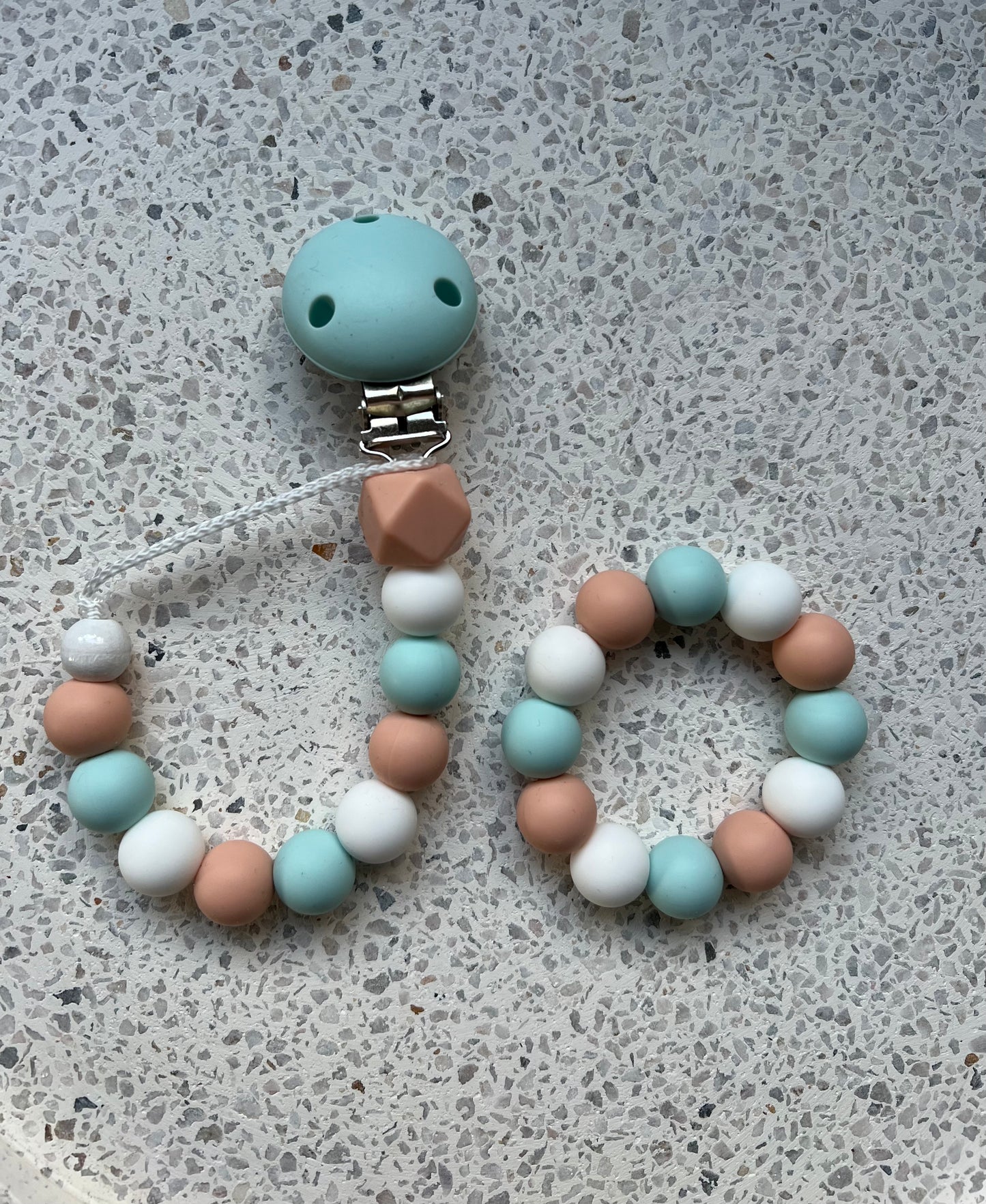 Dummy & Teether Mint Set