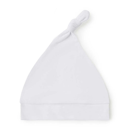 White Knotted Beanie