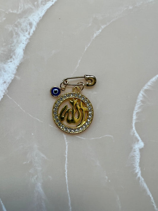 Mini Pin - Allah Rhinestone  Charm