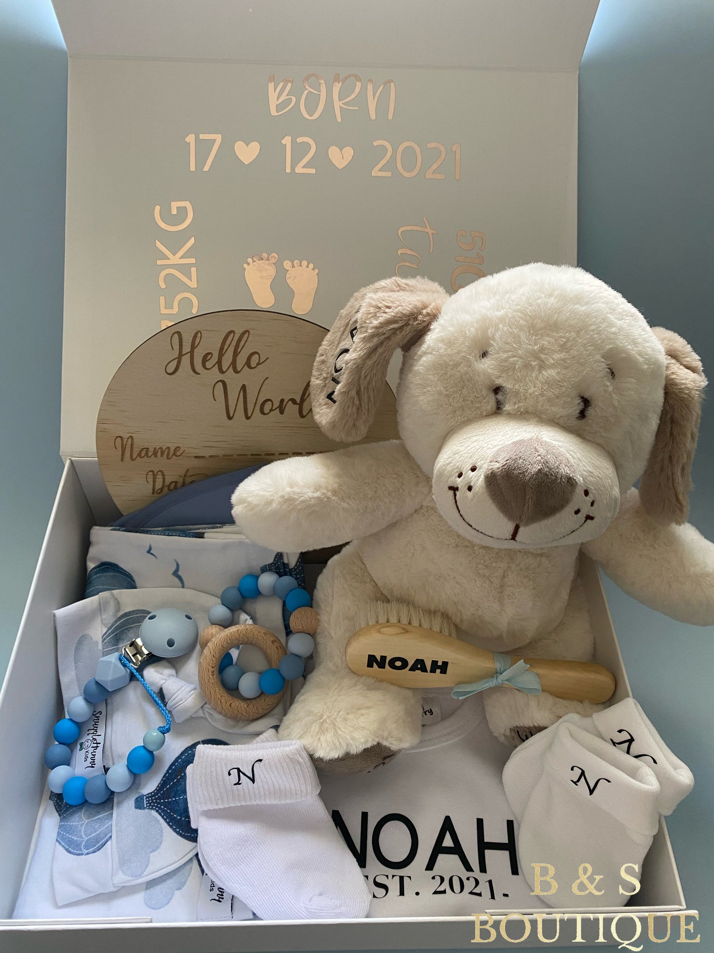Large Personalised Baby Hamper Gift Box