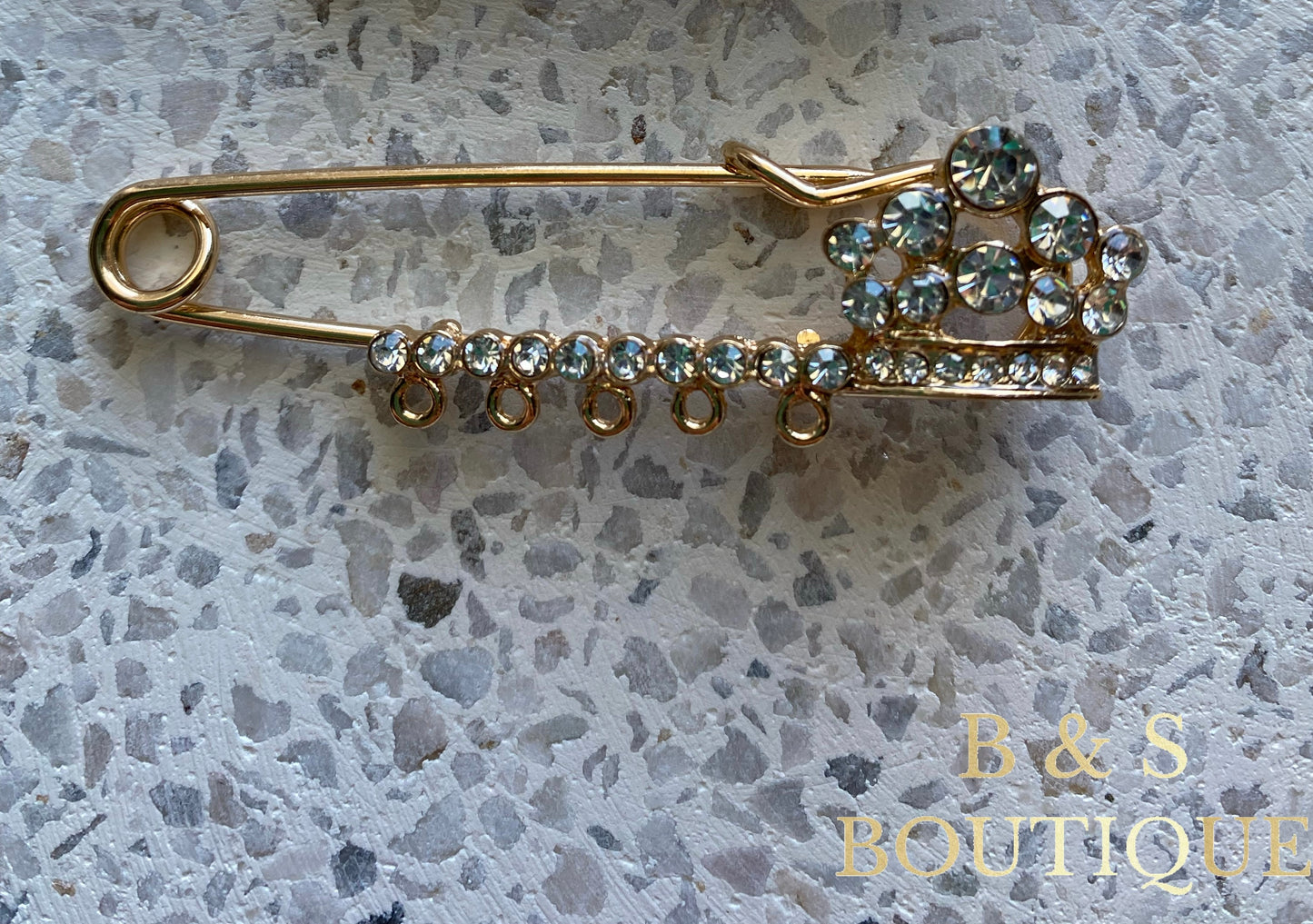 Crown Pin - 5 Charms